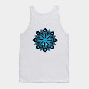 Blue Mandala Pattern, Bluedana Tank Top